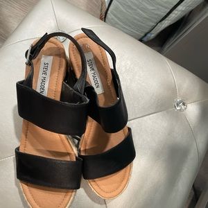 Black Steve Madden Wedges